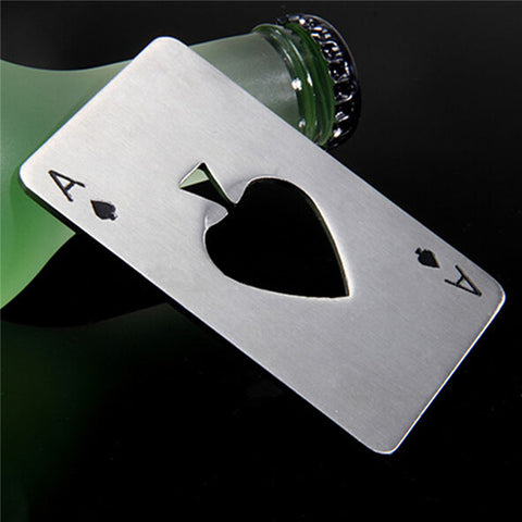 Ace bottle opener shaped paper playing